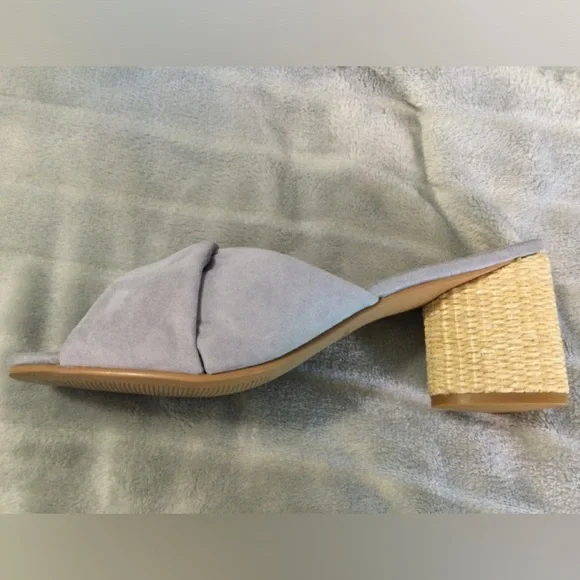 Lisa Vicky Impress Lavender Block Heeled Suede Sandal Size 9M - Picture 10 of 13